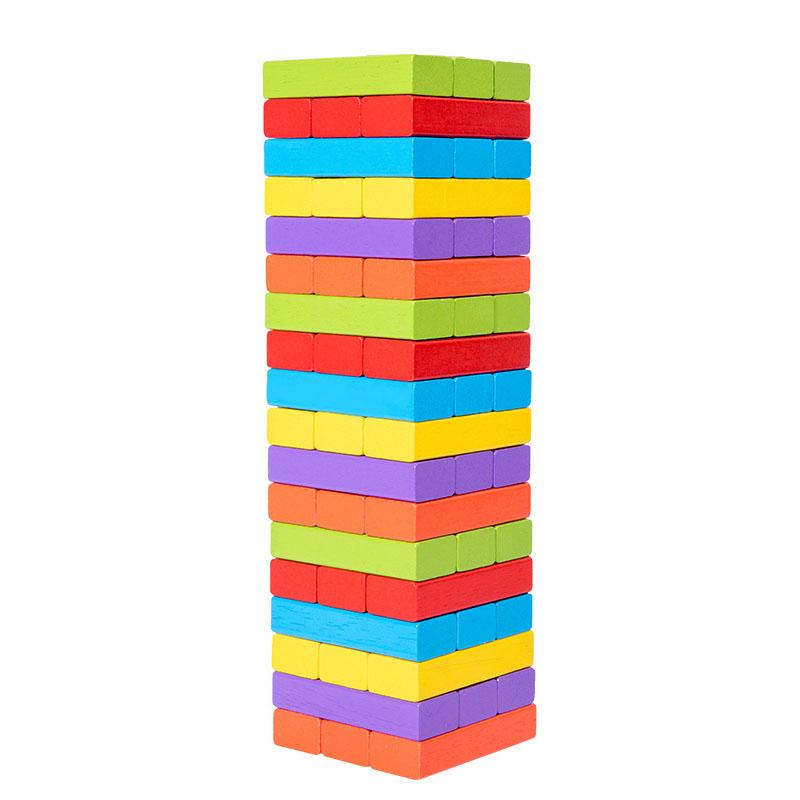 Kinder Holz Stapeln Hoher Balance Puzzle Stapeln Holz Zeichnen Bausteine Balance Brettspiel Spielzeug