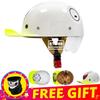 Retro Motorcycle Helmet DOT Certification Protection Cap Vintage Men Women Baseball Cap Half Helmet Riding Racing Moto Helmets