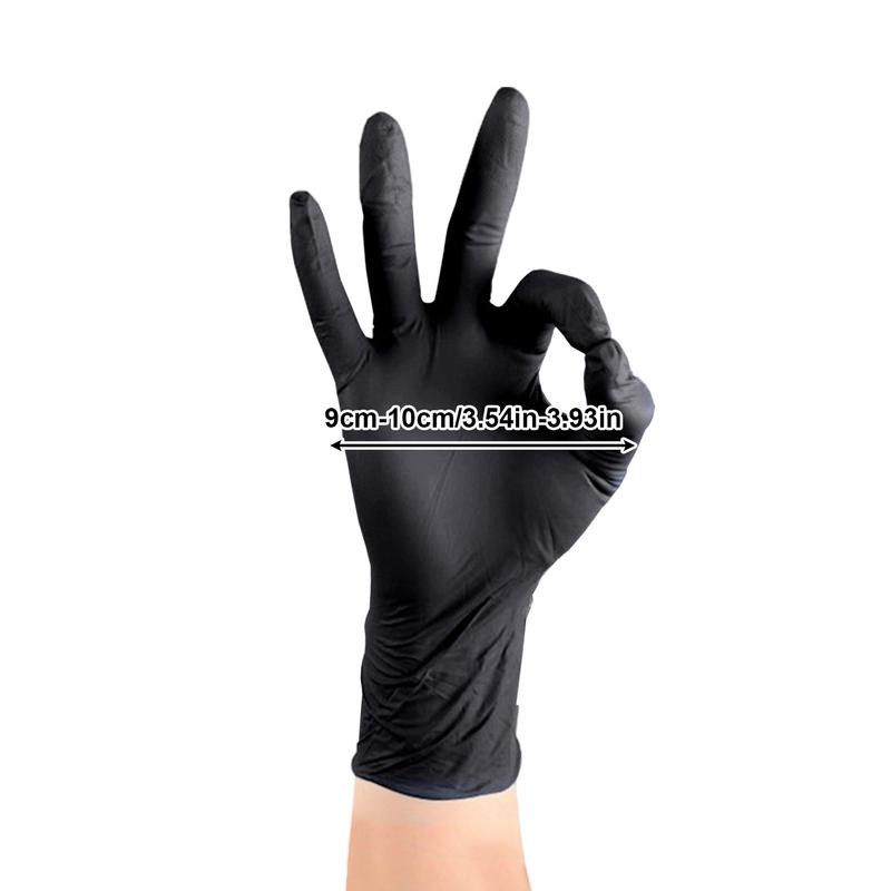 Nitrile Throwaway Gloves Nitrile Gloves Nitrile Gloves 100X Black Latex Nitrile Gloves Gloves Throwaway For Cooking Cleaning