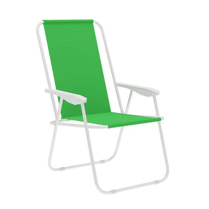 Chaise pliante - MARBUENO - 59 x 83 x 51 cm - Vert - Oxford &amp; acier - Pliable