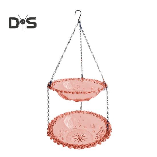 Venkovní závěsná vana pro ptáky Vana Kolibřík Vanička Duel Layer Miska na krmení pro divoké ptáky pro zahradu dvorek na terasu