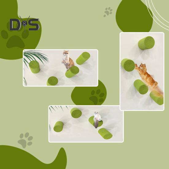 Poste rascador para gatos, protector de muebles autoadhesivo de montaje en pared, tablero rascador con forma de garra para gatos, suministros para mascotas para gatos de interior