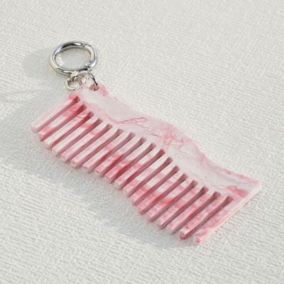 Recycled Wave Comb Mini Keyring Pink