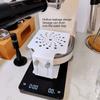 Kaffeemaschinen-Waagenständer Edelstahl Höhe Auslaufsicheres Design Kaffee Elektronischer Wiegeständer für Zuhause Bar