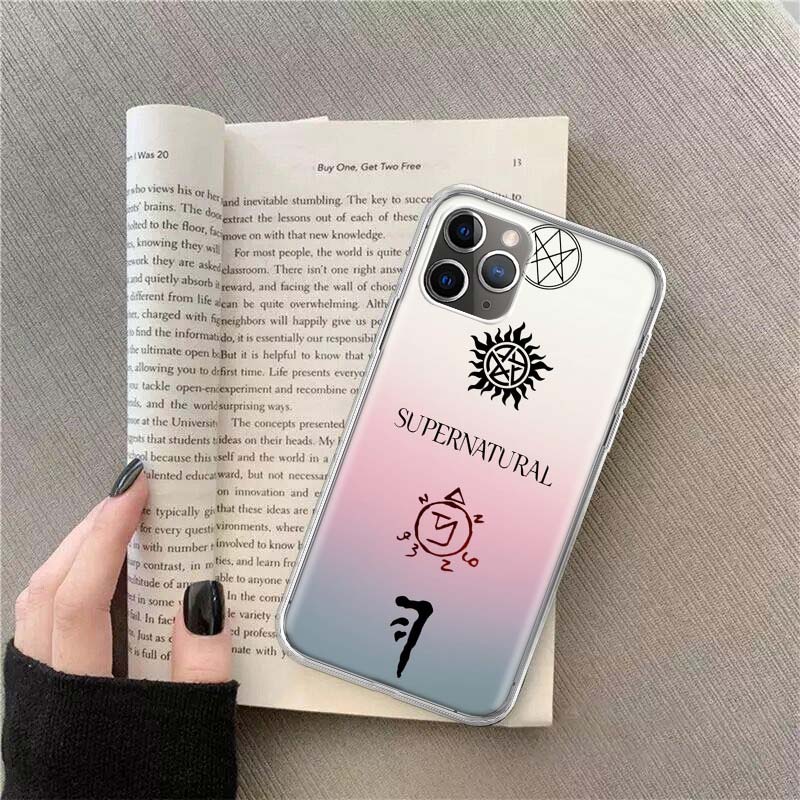 Angel Castiel Supernatural Phone Case For Apple Iphone 12 13 Mini 14 15 Pro 17 Pro Max Air 11 16E 16 Plus Shell Cover