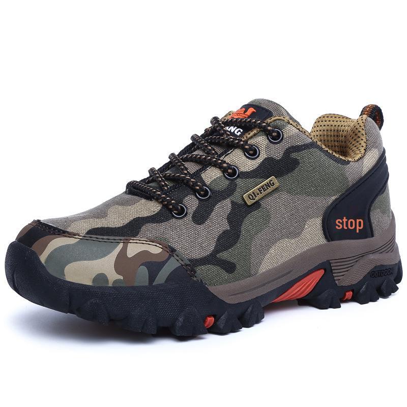 Unisex Breathable Non-Slip Camouflage Hiking and Training Shoes 42