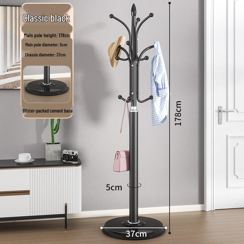 Modern Floor-Standing Coat and Clothes Rack for Bedroom or Living Room