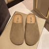 Platform Birkenstock shoes bag head half slippers women's outer wear 2025 spring and summer new retro Muller shoes soft sole Birkenstock half to