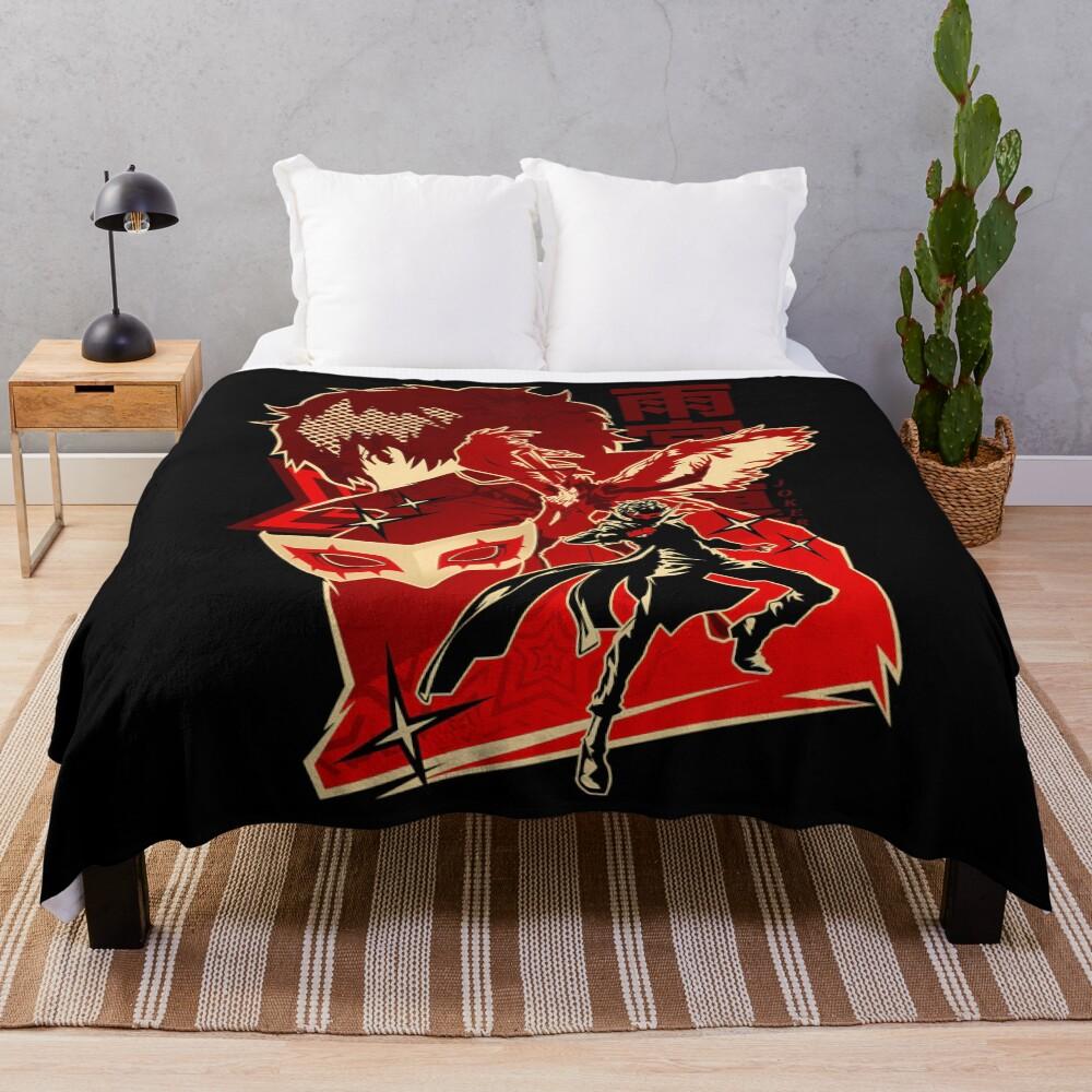 The Phantom Thieves Of Hearts Leader Throw Blanket