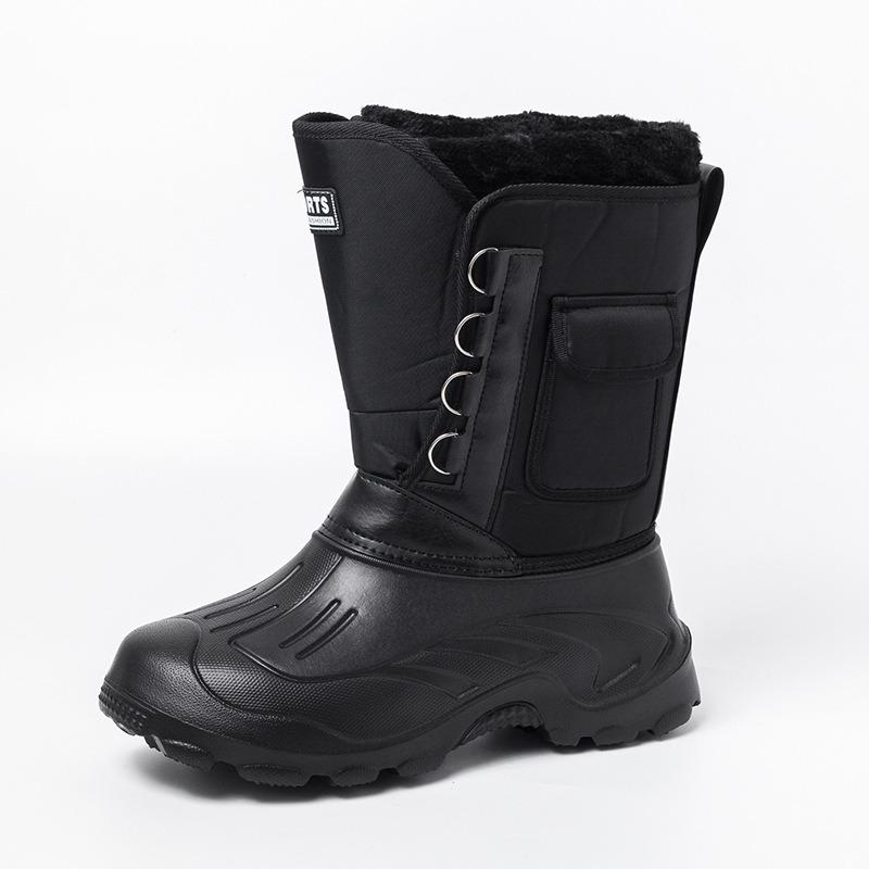 Wasserdichte Übergröße Outdoor Schneestiefel Herren und Damen Samt verdickt warm und kältebeständig Winterschuhe