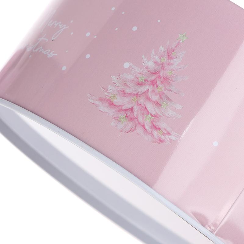 Round Christmas Gift Candy Box Cute Santa Claus Cookie Storage Containers Tinplate Metal Can For Holiday Xmas Happy New Year