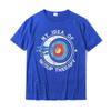 Bogenschießen ist meine Vorstellung von Gruppentherapie T-Shirts Bequeme Niedliche Baumwoll-Tops Tees Druck für Männer