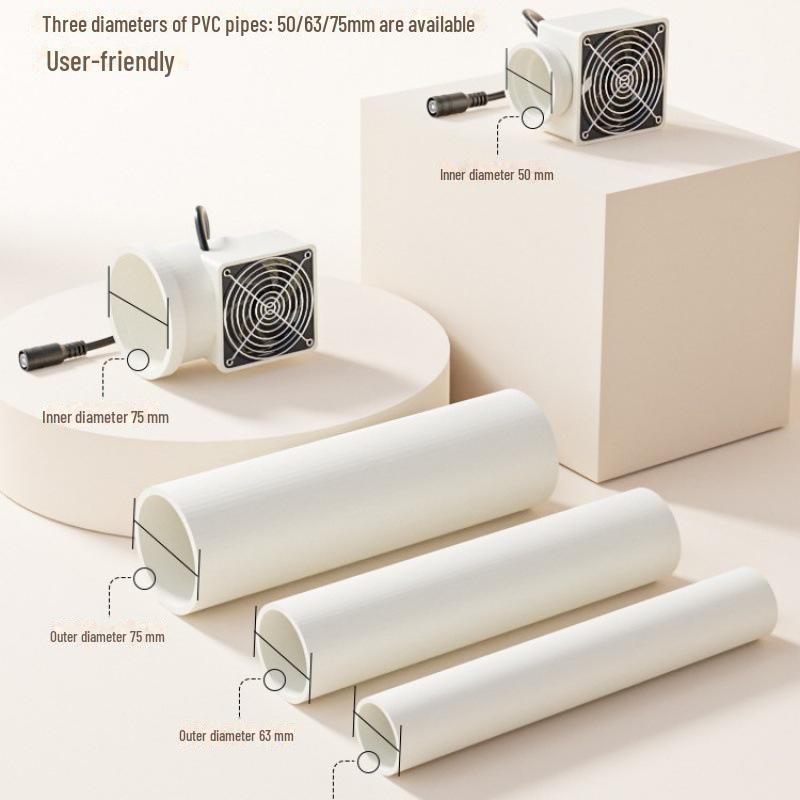 Čistička vzduchu a ventilačný ventilátor: Inštalácia bez vŕtania, Odstránenie zápachu a formaldehydu, Okysličovanie pre spálne