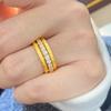 Neue Vintage 100% Reines 925 Sterling Silber Ringe AAA Zirkonia Mattierter Verdrehter Ring Für Frauen Luxuriöser Ehering Schmuck