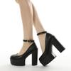 New Plus-size Women's Shoes with a Line Wrap-around Buckle Stage Platform Women's Shoes and High-heeled Shoes