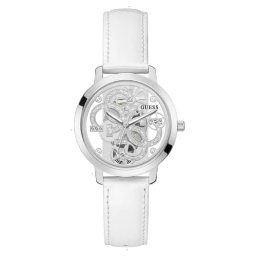 

Женские часы GUESS 36 мм - Серебряный ремешок, Серебряный циферблат, Серебряный корпус, Серебристый, Классический