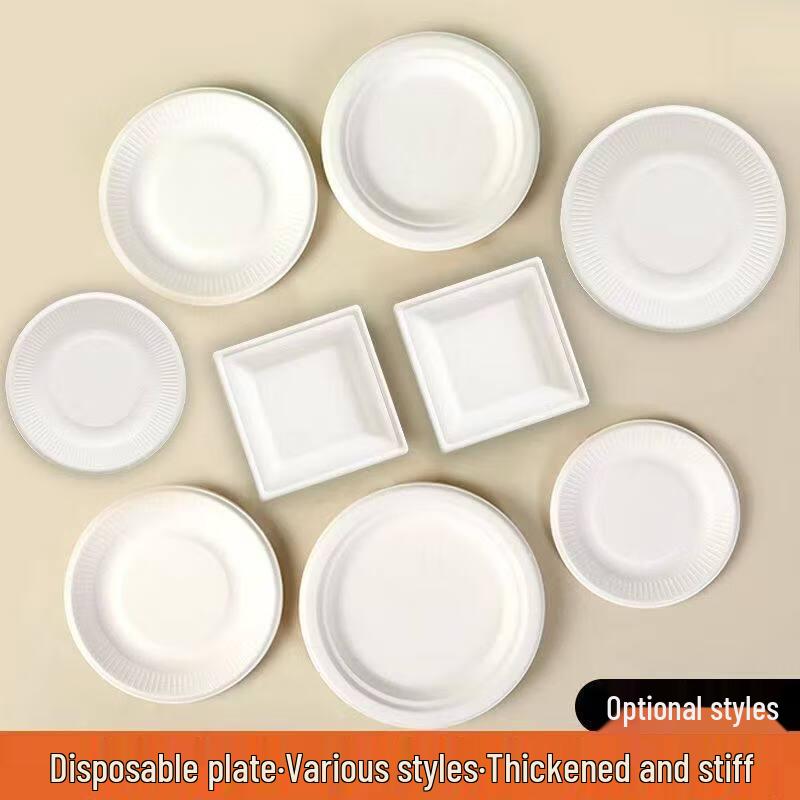Heavy-Duty 10-inch Disposable Paper Plates