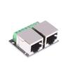 1 szt. Płytka adaptera Rj45 pojedyncza/podwójna żeńska Adapter sieciowy Rj45 zamienia zacisk o rastrze 3,5 na 8P adapter sieciowy