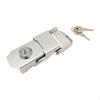 Motorcycle Rear Trunk Lock with Key Set for Aluminum Storage Box, Heavy Duty Fit, Easy To Install,