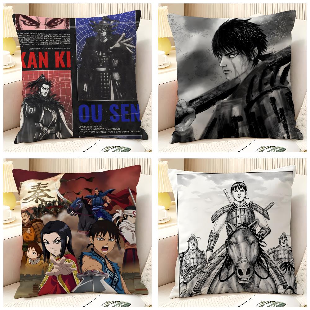 Comic Cartoon Kingdom K-Kingudamu 3 Pillow Case Natural Linen Pillow Case Double-Sided Decor Sofa Pillowcase Home Decor