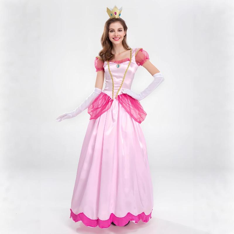 New Mary Bridget Snow White Dress Stage Dress Party Queen Dress Pink Dress Performance Costume