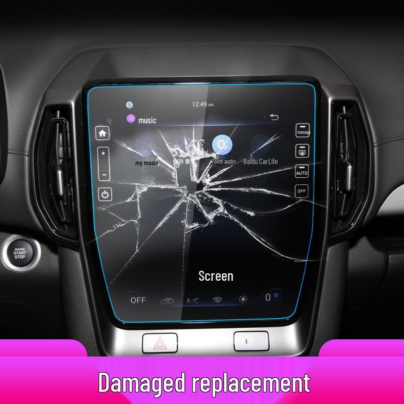 Hyundai ix35 Navigation Gehärtetes Glas Displayschutzfolie für Mittelkonsole