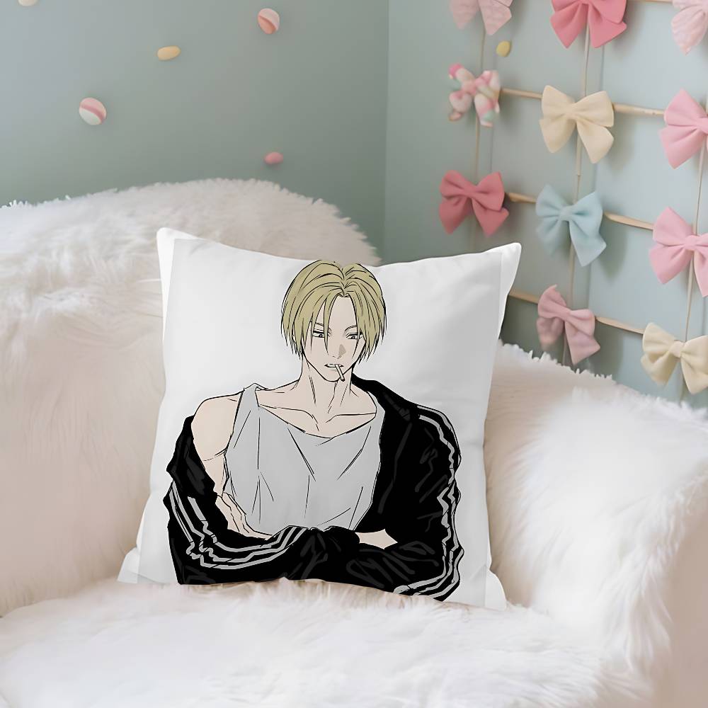 Shin Asakura Case Plush Fabric Soft Pillowcase Double Sided Print Cushion Cover Household Gifts