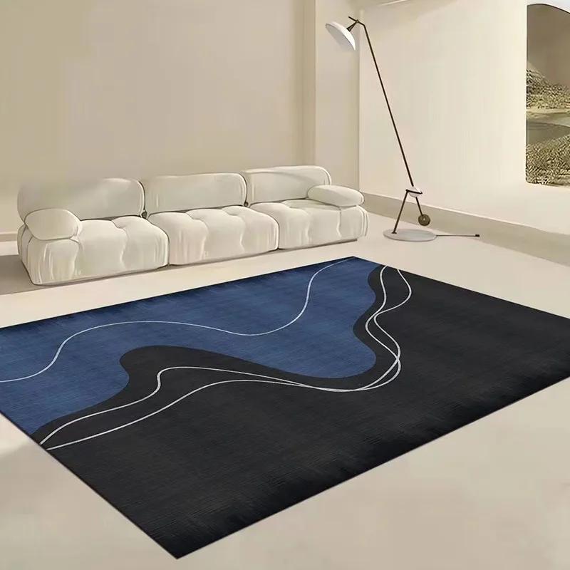Living Room Carpet Bedroom High-density Loop Pile Rug Large Area Simple Style Foot Mat Dirt-resistant Easy To Care Floor Mats