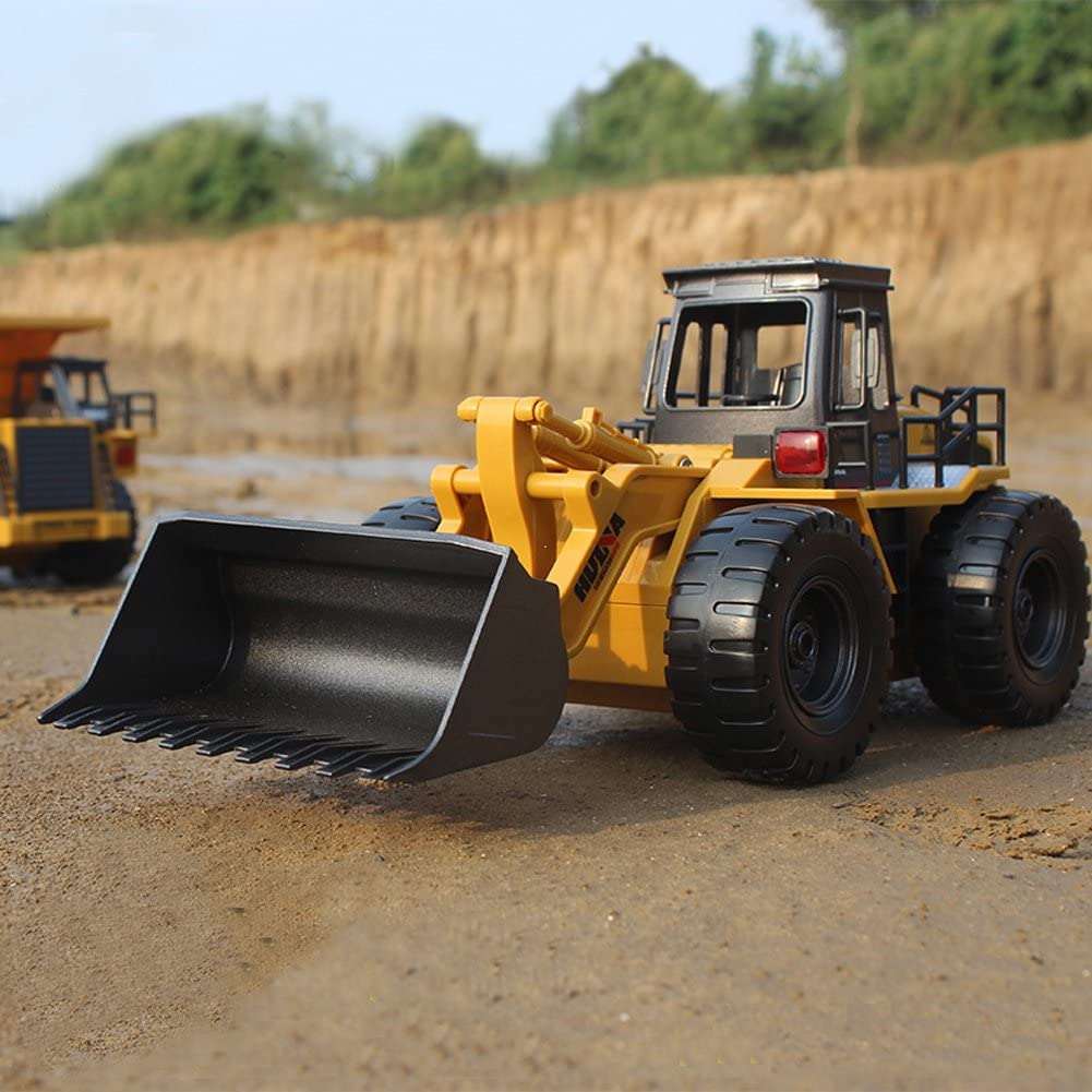 Fjärrstyrd grävmaskinsbil för barn, fjärrstyrd RC-byggfordonsleksak för tung maskineri, inomhuslek, födelsedagspresent till pojkar, present till