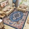Retro Persian Türkiye Style Red Blue Print Carpet Living Room Decor Sofa Rug Bedside Soft Rug Kitchen Table Hallway Floor Mat