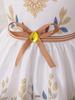 Abito da damigella ricamato a maniche lunghe - Abito da principessa formale per bambini piccoli e medi