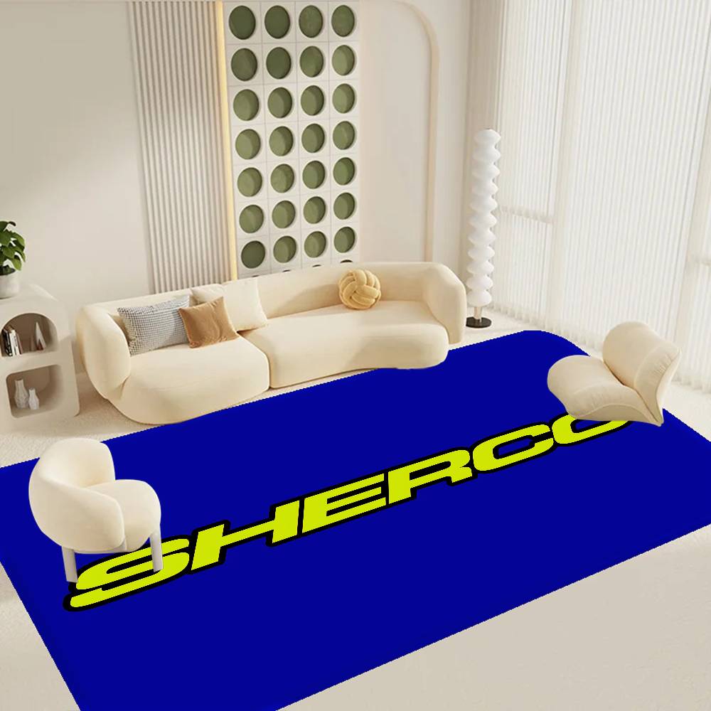 S-Sherco LOGO Room Mats Anti-slip Absorb Water Long Strip Cushion Bedroon Mat Household Carpets