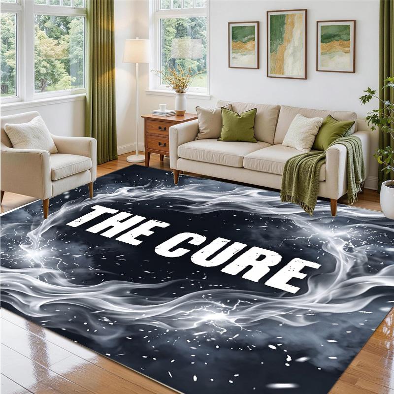 The Cure Design Crystal Velvet Rug Soft Decorative Mat for Bedroom Entrance