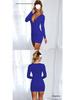 European Sexy Deep V Ruffled Bodycon Dress for Autumn/Winter