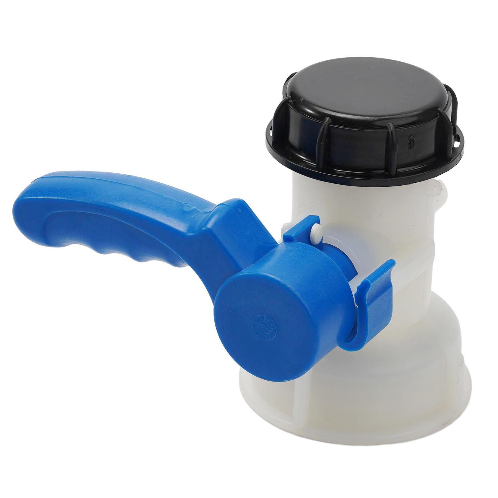 

1pc Tank adapter Black cap Butterfly Coarse Connection Container IBC PE S60x6 Thread Valve With fixed union nut China Mainland