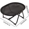 Cat Bed Hammock, Free-Standing Elevated Dog Cot for Indoors and Outdoors,Foldable No-Assembly Pet Bed with Breathable Mesh,Lightweight Raised Pet Cot