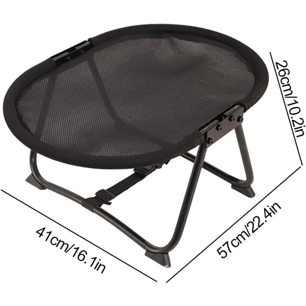 Cat Bed Hammock, Free-Standing Elevated Dog Cot for Indoors and Outdoors,Foldable No-Assembly Pet Bed with Breathable Mesh,Lightweight Raised Pet Cot
