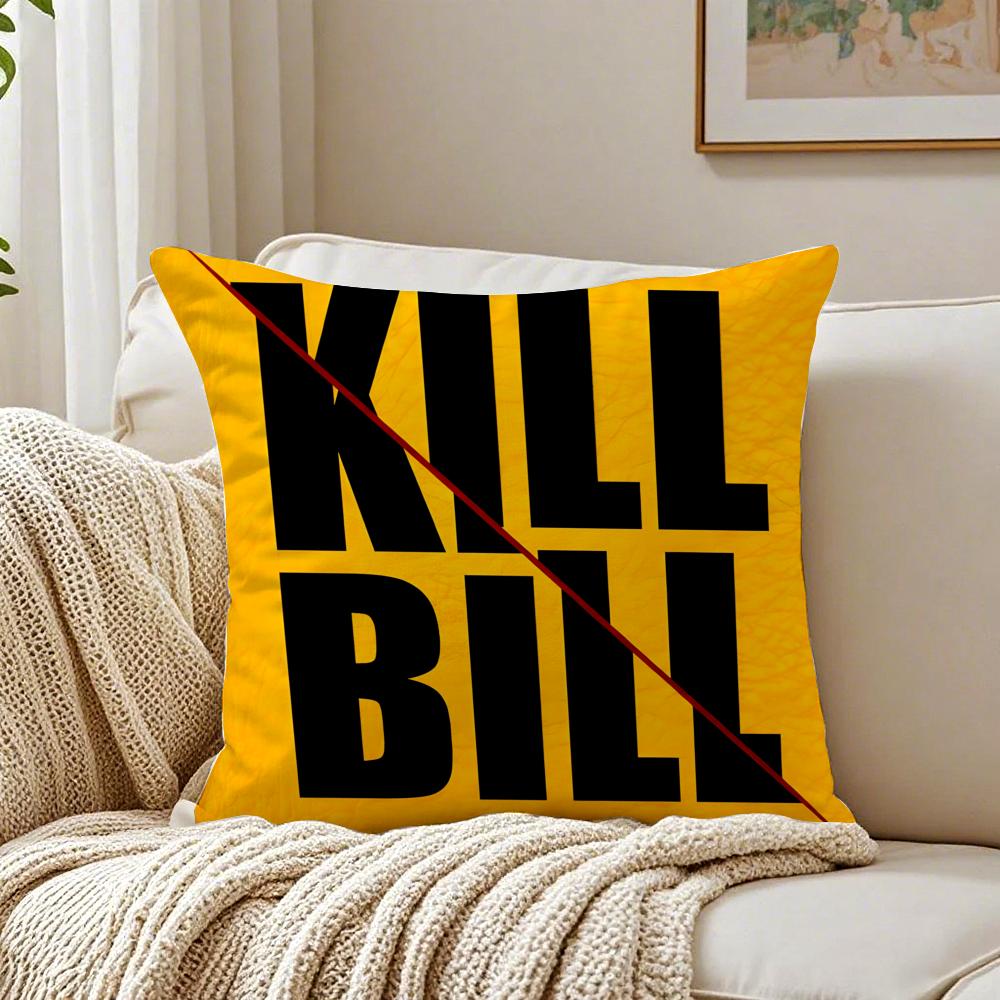 movie action KKill BBillS Cushion Cover Pillowcase Antidustmite living Room Sofa Decor Cushion Room