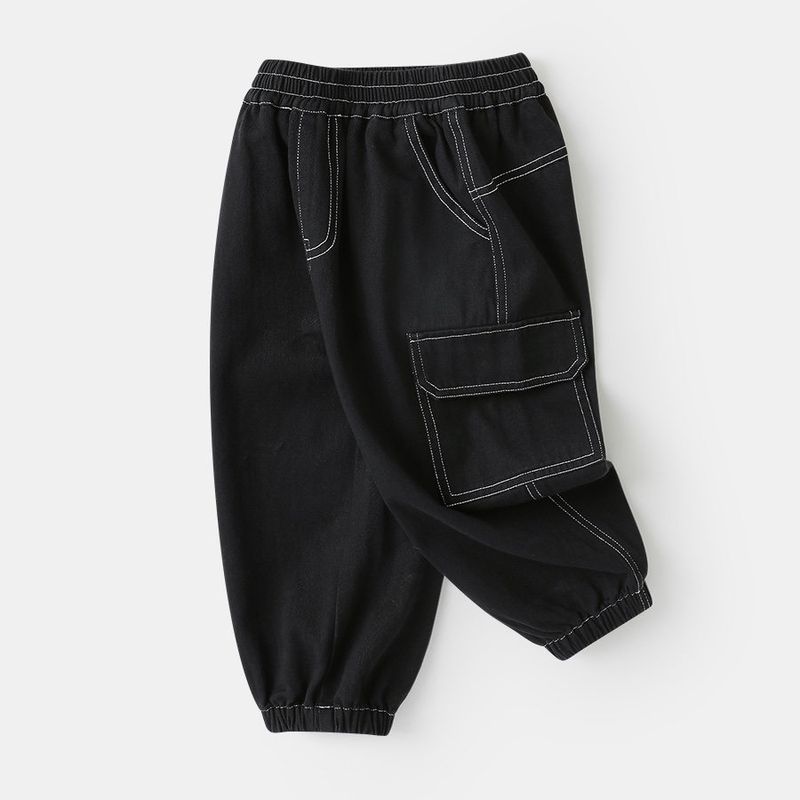 Boys  Casual Cargo Pants Spring Children s Clothing Spring Style Kids  Casual Long Pants Spring Style Trendy U15864 Black 110