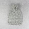 Autumn and winter three-dimensional twisted knitted hat, pink hairball thickened warm wool hat, men's and women's cold-proof pullover hat