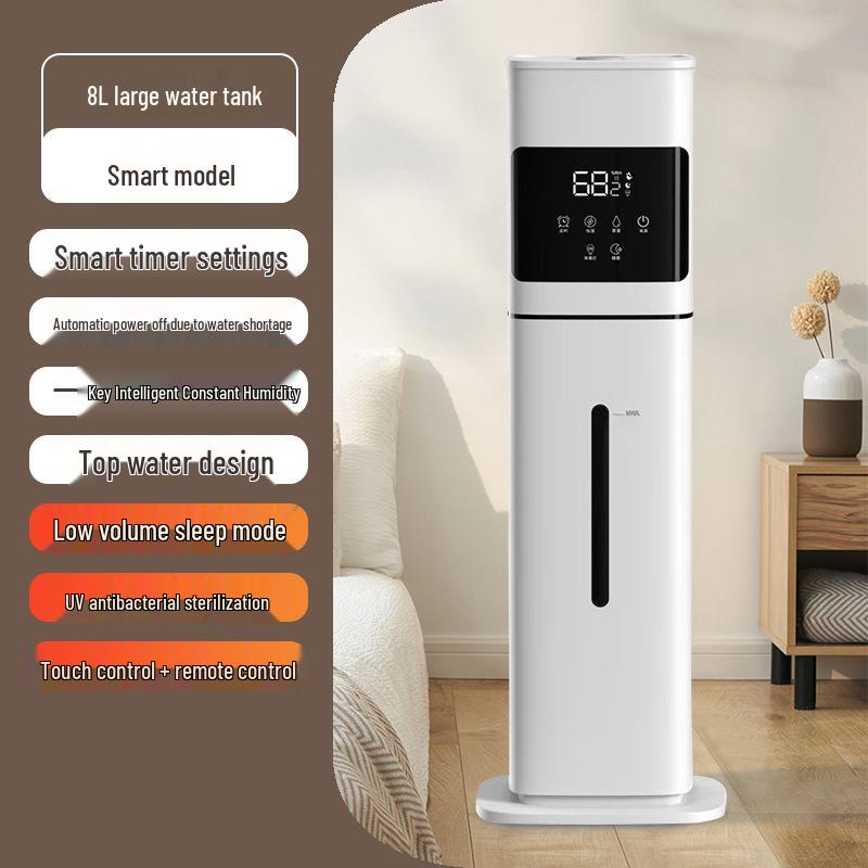Smart Floor Standing Humidifier with Large Mist, Timer, Aromatherapy, and Purification for Home Smart Constant Humidity