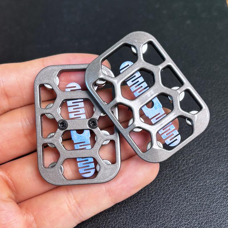 Fidget Magnetic Push Card Metal Infinite Position Mechanical Slider Haptic Coin EDC Sensory Stress Relief Toy Men Anti Anxiety
