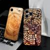 Natural Art Wood Phone Case For IPhone 17 Air 16 E Pro Max 15 14 13 Mini 12 Pro 11 Max Plus Black Soft Shell