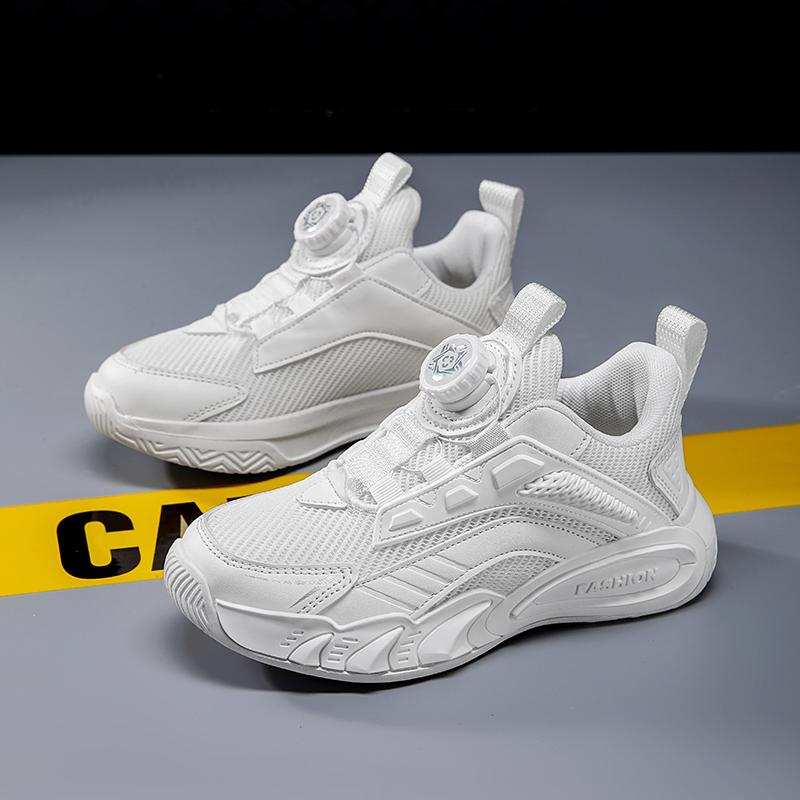 

Детская модная дышащая повседневная обувь, детская спортивная обувь для бега, трендовые удобные спортивные кроссовки для мальчиков и девочек 29 белый