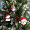 WTEMPO Christmas Tree Decoration Christmas Ball Decor Hanging Pendents for Store & Home & Office Christmas Tree PET Clear Ball Antler Snowman Pendants