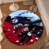 Rock music Slipk-not  Round Rug for Livingroom,Bedroom, Palyroom, Chair Rug, Area rug, Circle Carpet, Large Size Fan Christmas gift