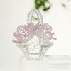 Gracefuls Crystals Rose Basket Sculpture, Bring Romance to Home Environments