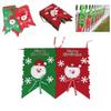 Christmas Santa Claus Pattern Banner Set With Unique Design For Holiday Wall Art And Celebrations