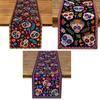 Skeleton Tablecover Linen Tablecloth Banquet Skull Table Runner  Halloween