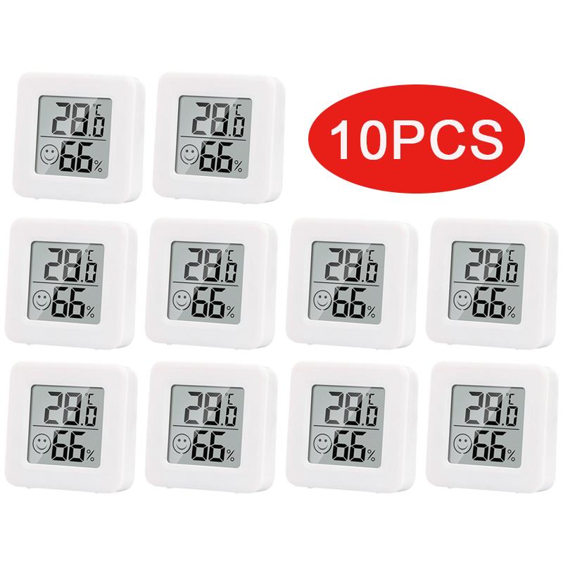 6-10pcs Digital Thermometer Hygrometer Indoor Mini Temperature LCD Electronic Monitor Hygrometer Outdoor Room Baby